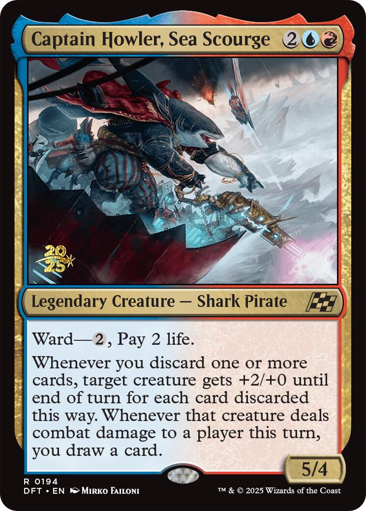 Captain Howler, Sea Scourge [Aetherdrift Prerelease Promos] | Galactic Gamez