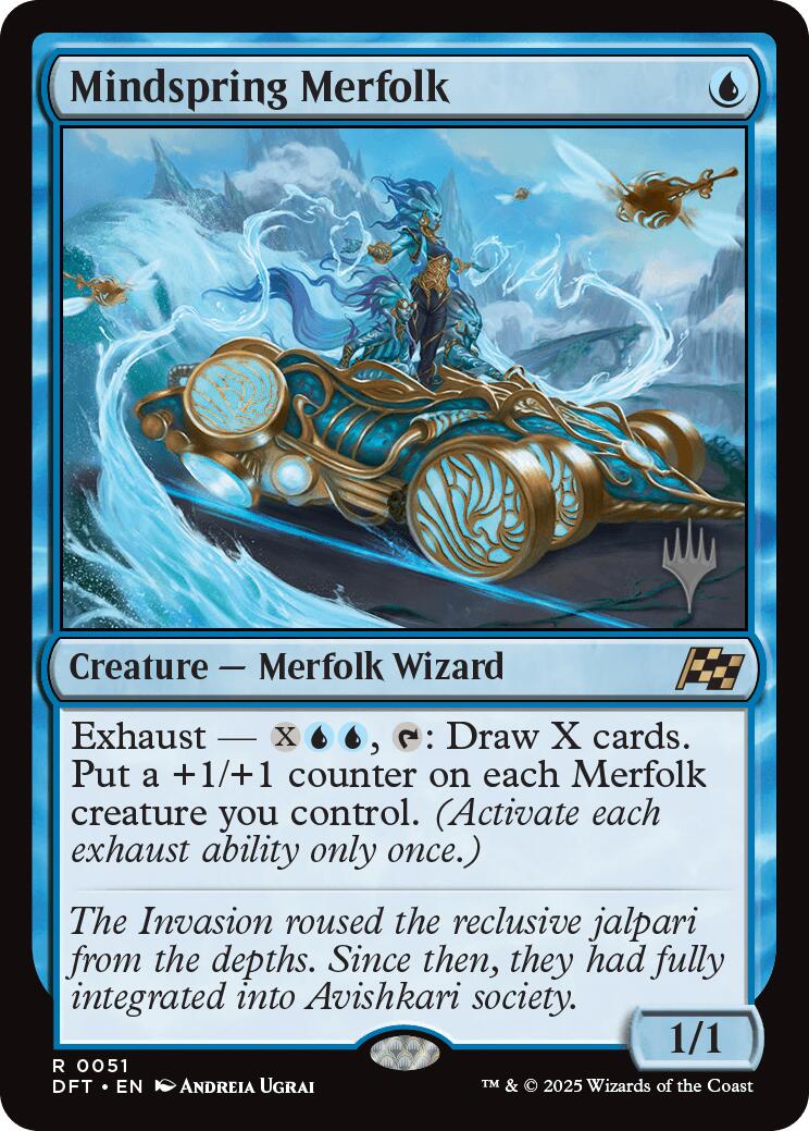 Mindspring Merfolk [Aetherdrift Promos] | Galactic Gamez