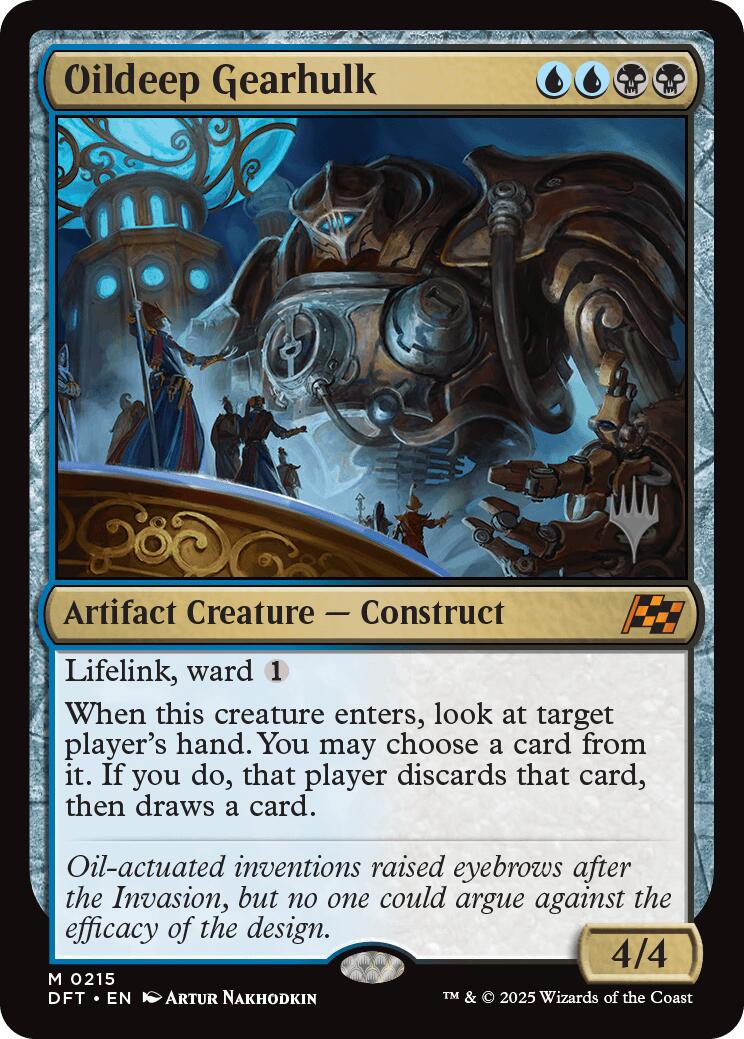 Oildeep Gearhulk (Promo Pack) [Aetherdrift Promos] | Galactic Gamez