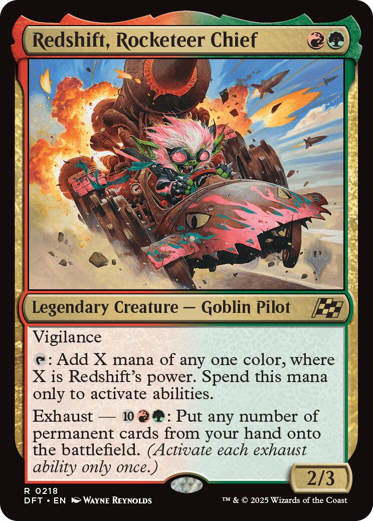 Redshift, Rocketeer Chief [Aetherdrift Promos] | Galactic Gamez