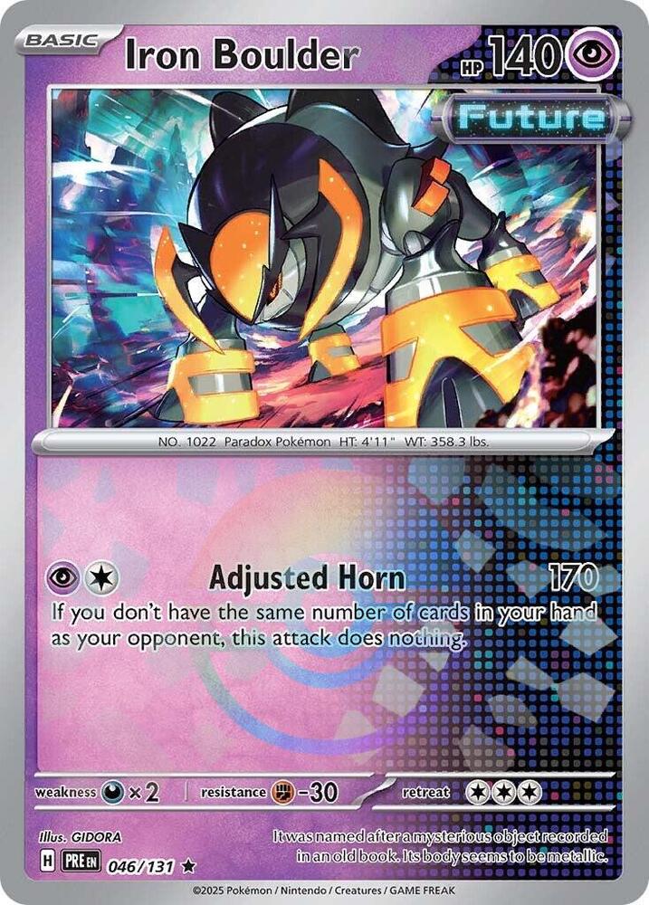 Iron Boulder (046/131) (Poke Ball Pattern) [Scarlet & Violet: Prismatic Evolutions] | Galactic Gamez