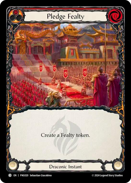 Pledge Fealty (Red) [FNG020] (The Hunted Fang Blitz Deck) | Galactic Gamez