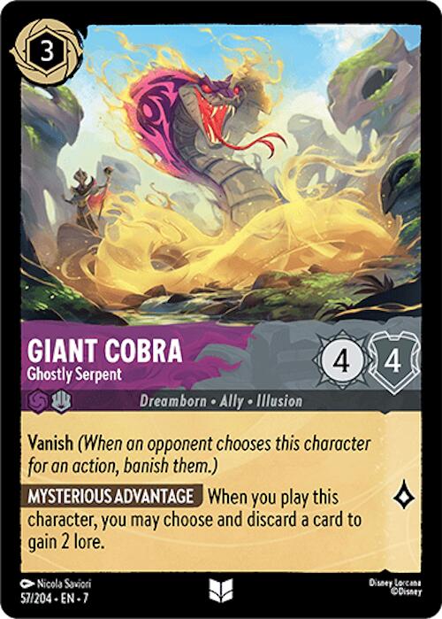 Giant Cobra - Ghostly Serpent (57/204) [Archazia's Island] | Galactic Gamez