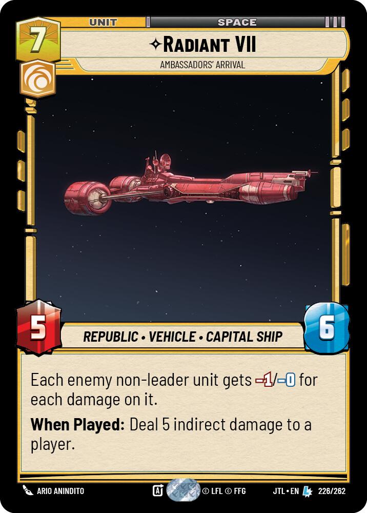 Radiant VII - Ambassadors' Arrival (226/262) (226/257) [Jump to Lightspeed] | Galactic Gamez