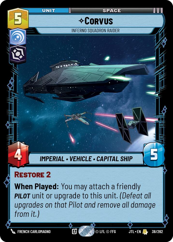 Corvus - Inferno Squadron Raider (038/262) (038/257) [Jump to Lightspeed] | Galactic Gamez