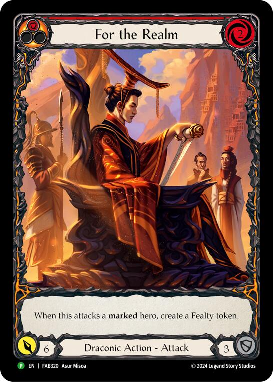 For the Realm [FAB320] (Promo)  Rainbow Foil | Galactic Gamez