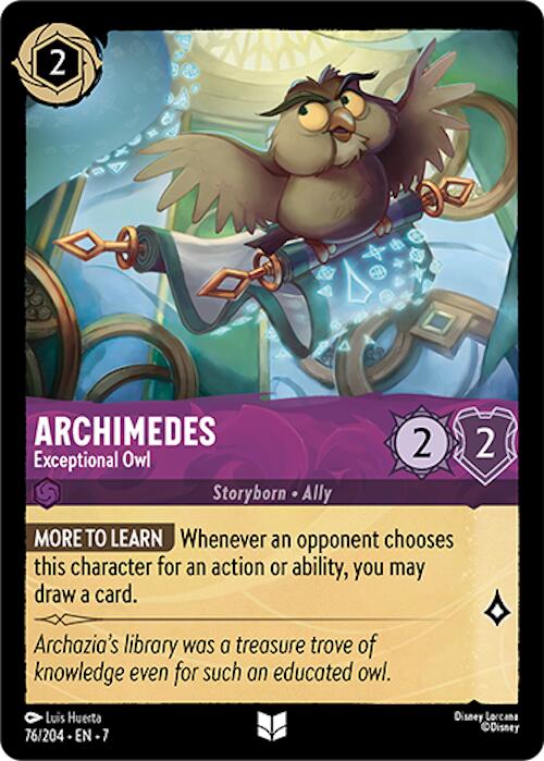Archimedes - Exceptional Owl (76/204) [Archazia's Island] | Galactic Gamez