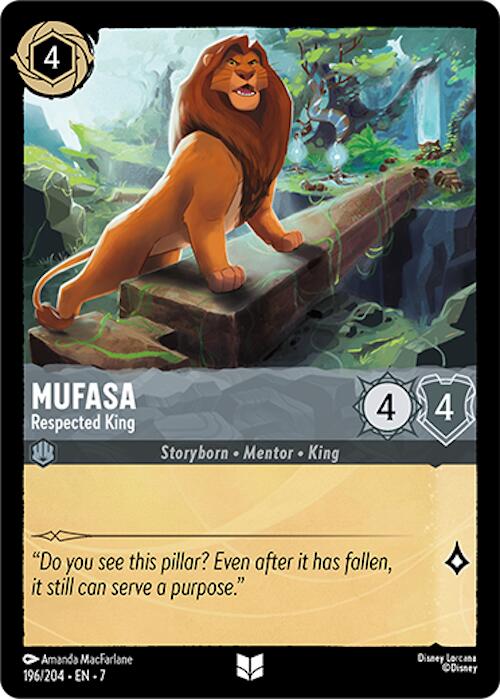Mufasa - Respected King (196/204) [Archazia's Island] | Galactic Gamez