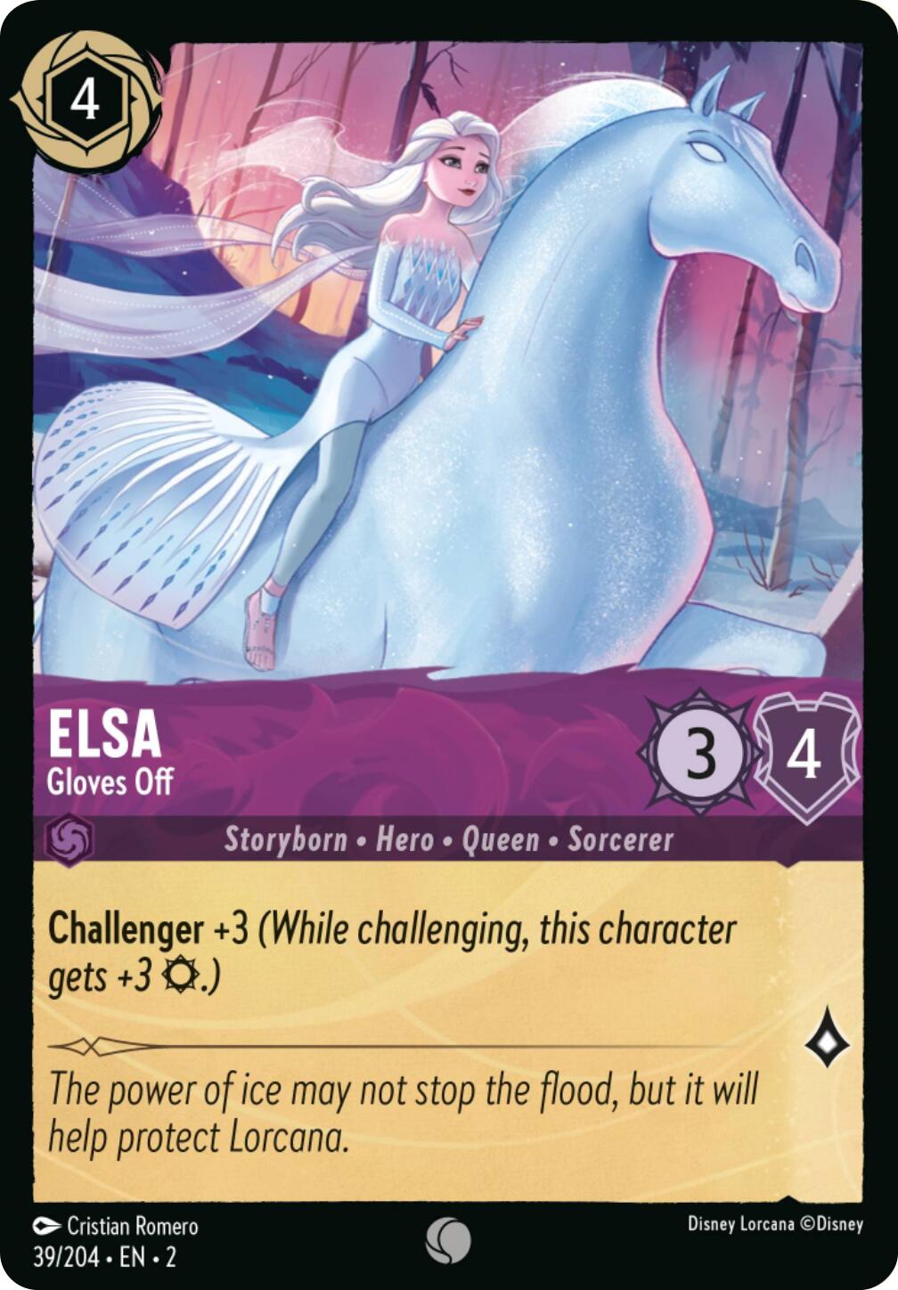 Elsa - Gloves Off (Errata Version) (39/204) [Rise of the Floodborn] | Galactic Gamez