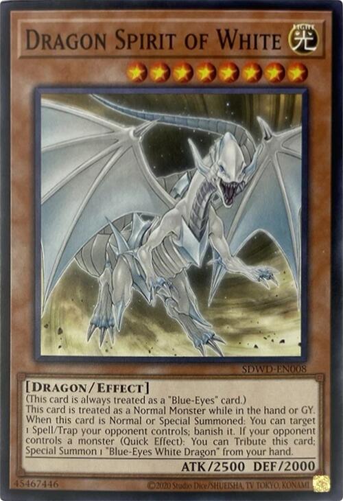 Dragon Spirit of White (Unlimited Misprint) [SDWD-EN008] Common | Galactic Gamez