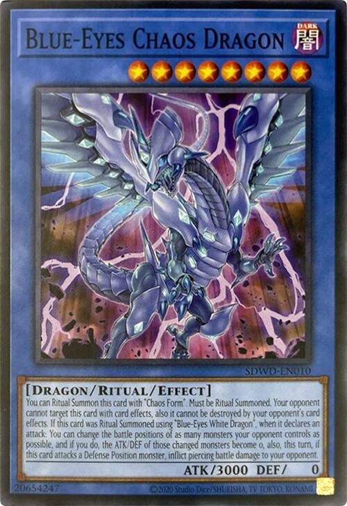 Blue-Eyes Chaos Dragon (Unlimited Misprint) [SDWD-EN010] Common | Galactic Gamez