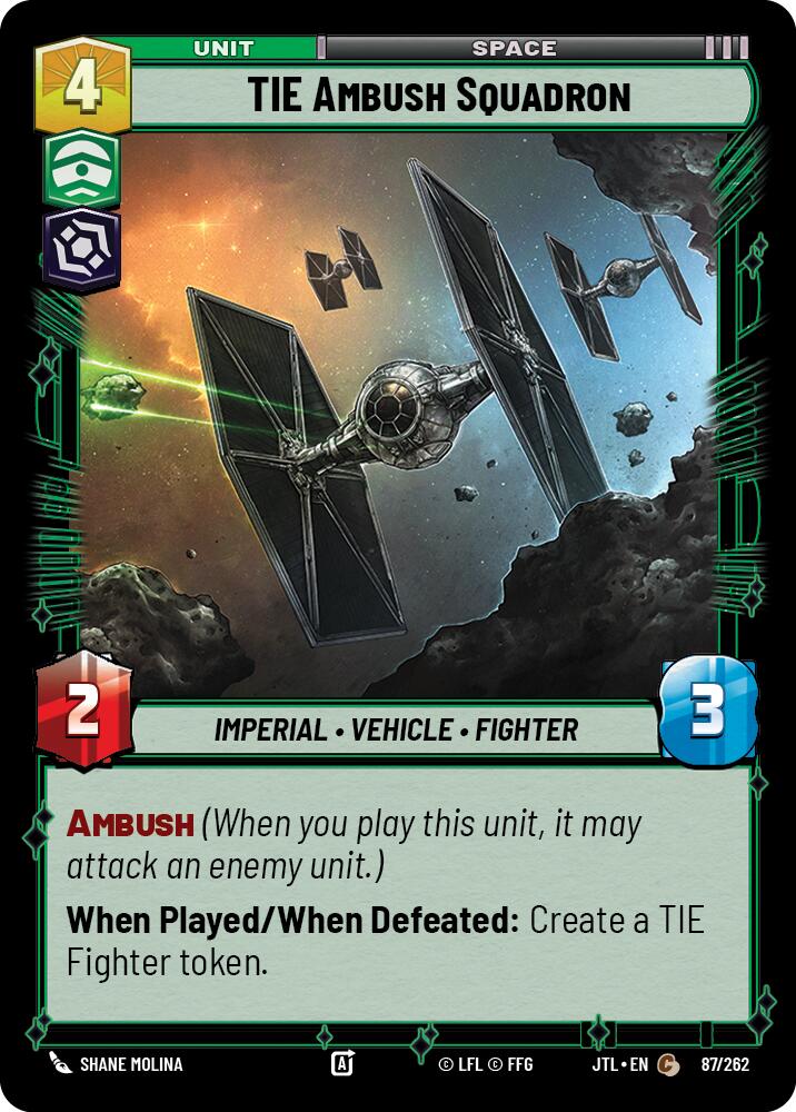 TIE Ambush Squadron (087/262) (087/257) [Jump to Lightspeed] | Galactic Gamez