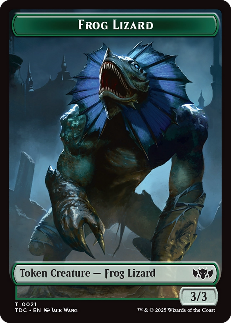 Frog Lizard // Dragon (0014) Double-Sided Token [Tarkir: Dragonstorm Commander Tokens] | Galactic Gamez