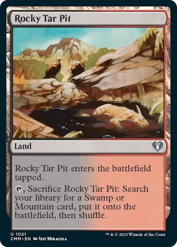 Rocky Tar Pit [Commander Masters] | Galactic Gamez