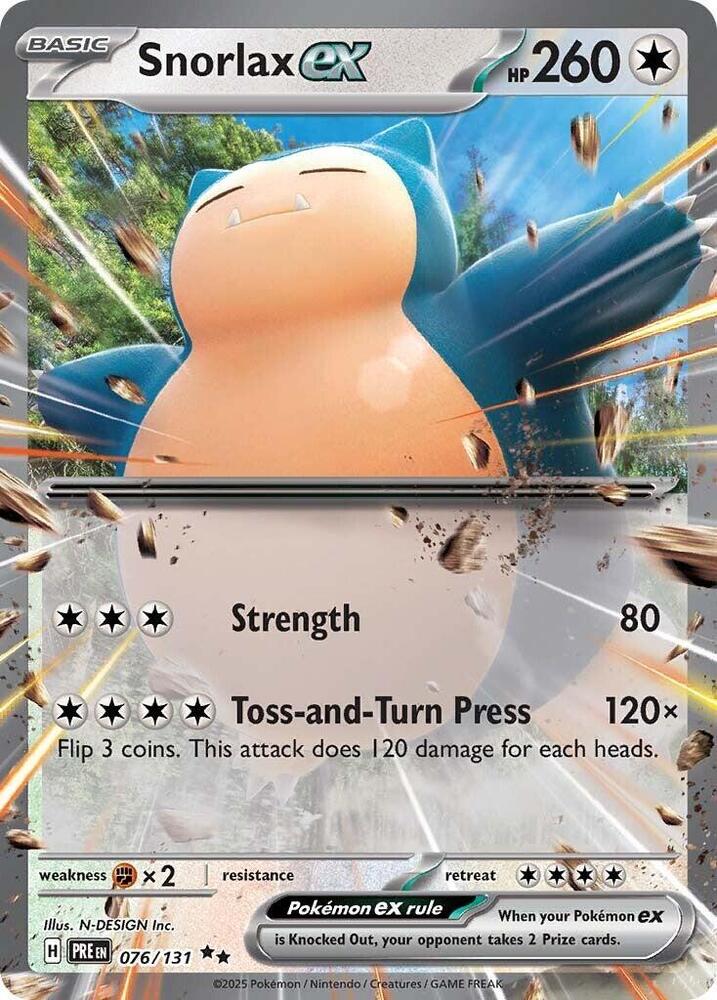 Snorlax ex (076/131) [Scarlet & Violet: Prismatic Evolutions] | Galactic Gamez