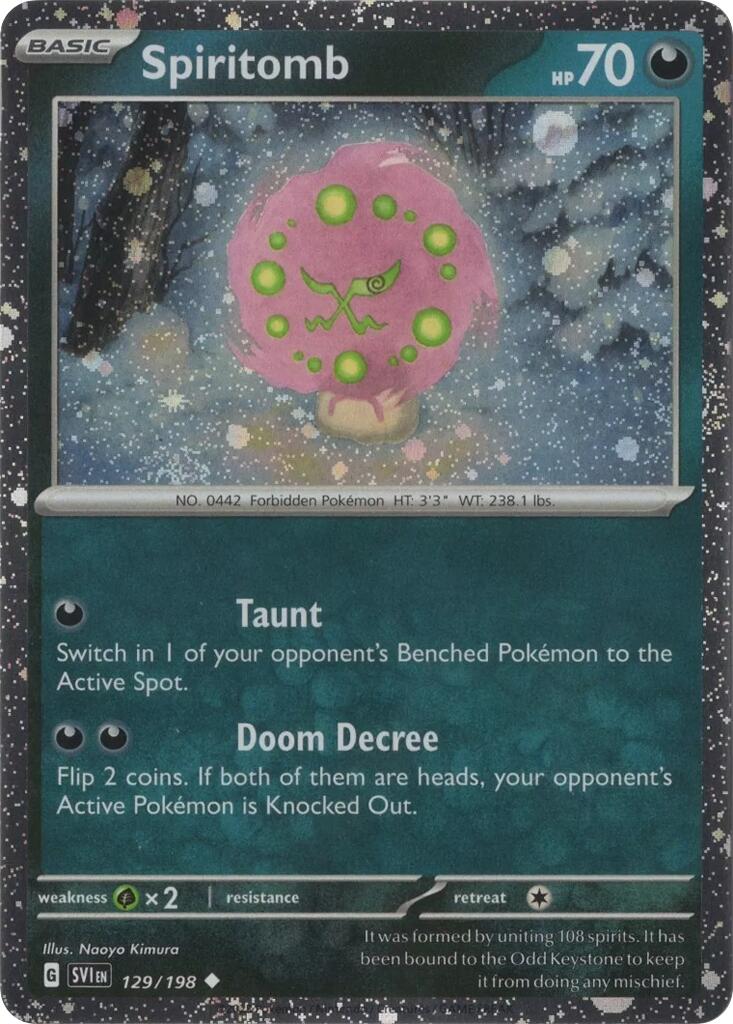 Spiritomb (129/198) (Cosmo Holo) [Scarlet & Violet: Black Star Promos] | Galactic Gamez