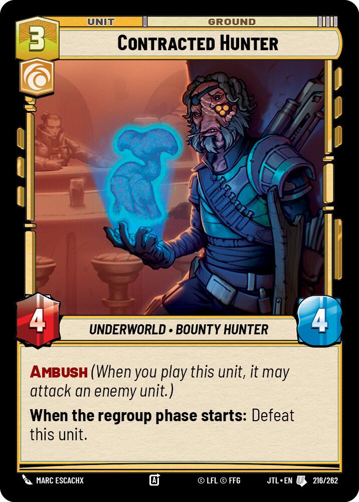 Contracted Hunter (216/262) (216/257) [Jump to Lightspeed] | Galactic Gamez