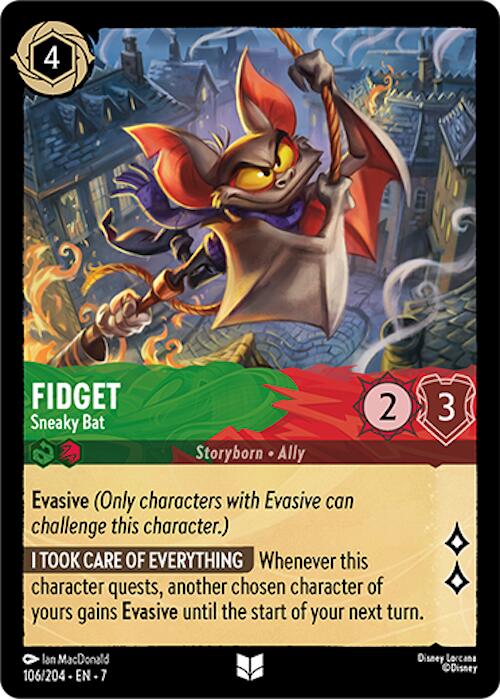 Fidget - Sneaky Bat (106/204) [Archazia's Island] | Galactic Gamez