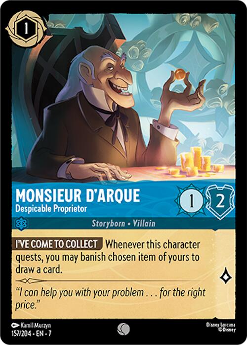 Monsieur D'Arque - Despicable Proprietor (157/204) [Archazia's Island] | Galactic Gamez