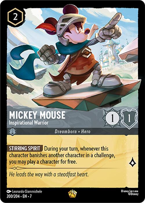 Mickey Mouse - Inspirational Warrior (200/204) [Archazia's Island] | Galactic Gamez