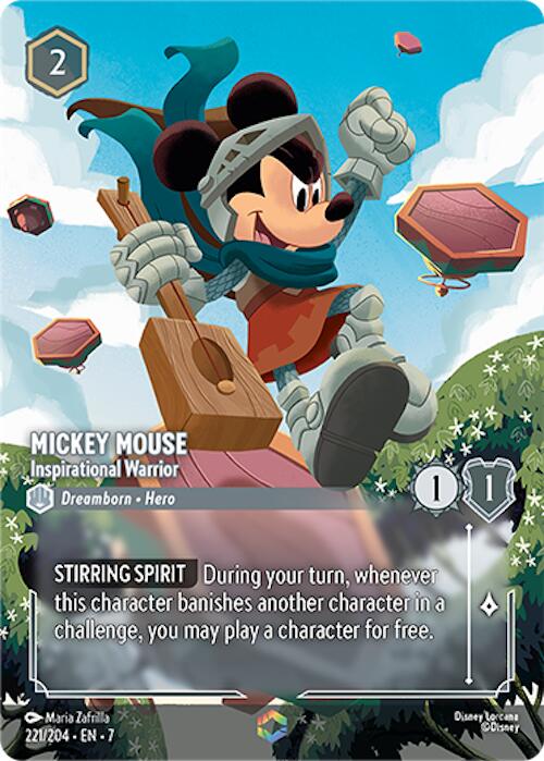 Mickey Mouse - Inspirational Warrior (Enchanted) (221/204) [Archazia's Island] | Galactic Gamez