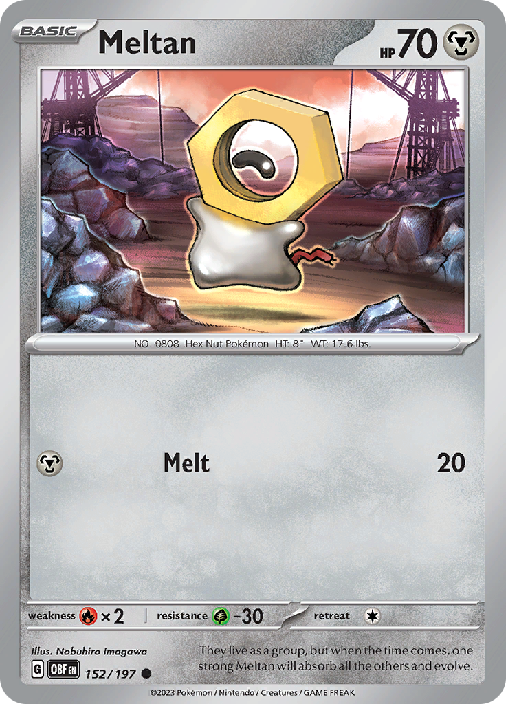 Meltan (152/197) [Scarlet & Violet: Obsidian Flames] | Galactic Gamez