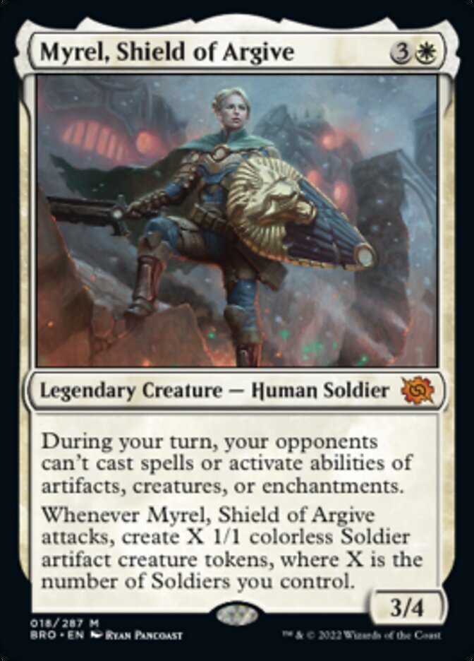 Myrel, Shield of Argive (Promo Pack) [The Brothers' War Promos] | Galactic Gamez