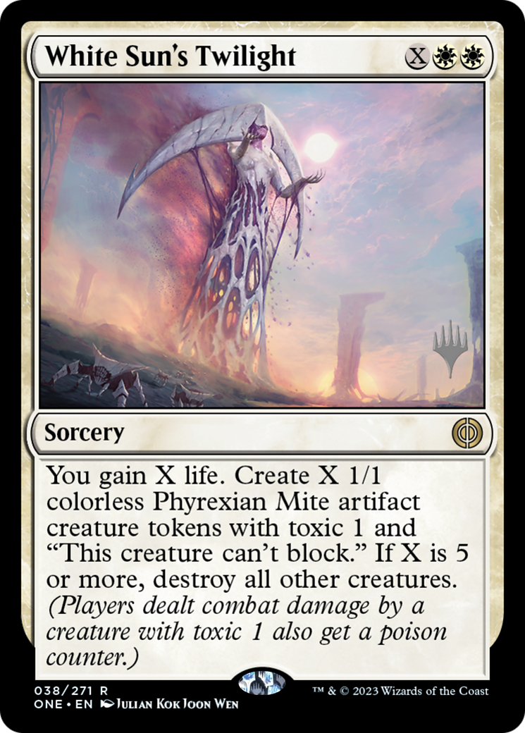 White Sun's Twilight (Promo Pack) [Phyrexia: All Will Be One Promos] | Galactic Gamez