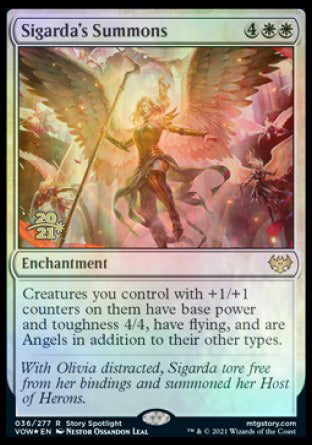 Sigarda's Summons [Innistrad: Crimson Vow Prerelease Promos] | Galactic Gamez
