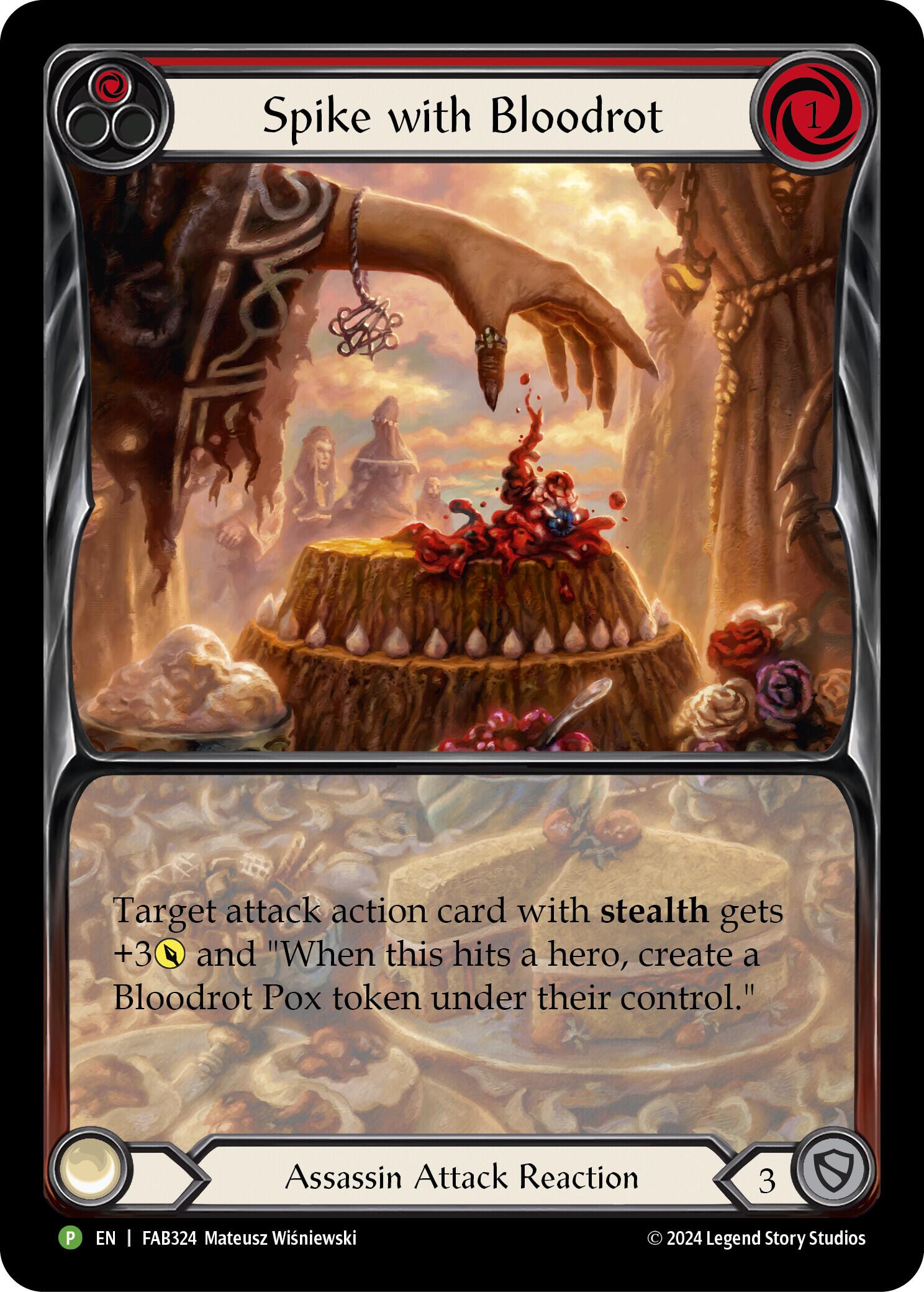 Spike with Bloodrot [FAB324] (Promo)  Rainbow Foil | Galactic Gamez