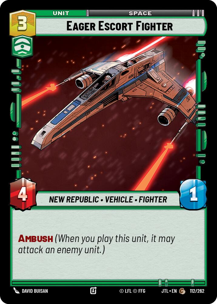Eager Escort Fighter (112/262) (112/262) [Jump to Lightspeed] | Galactic Gamez
