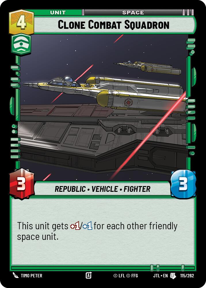 Clone Combat Squadron (115/262) (115/262) [Jump to Lightspeed] | Galactic Gamez