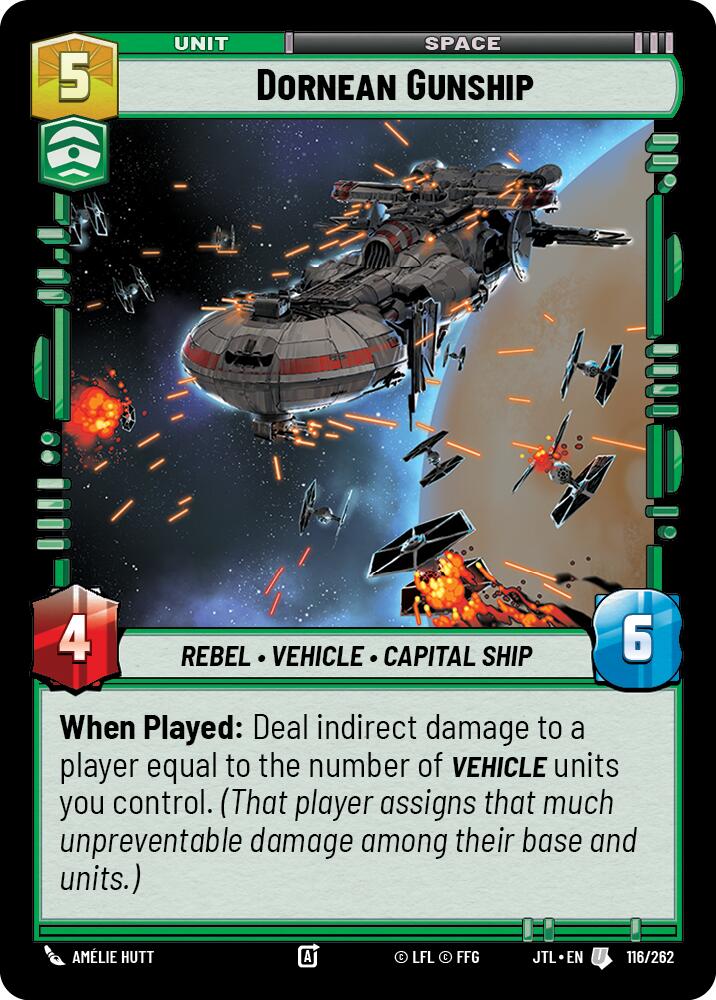Dornean Gunship (116/262) (116/262) [Jump to Lightspeed] | Galactic Gamez