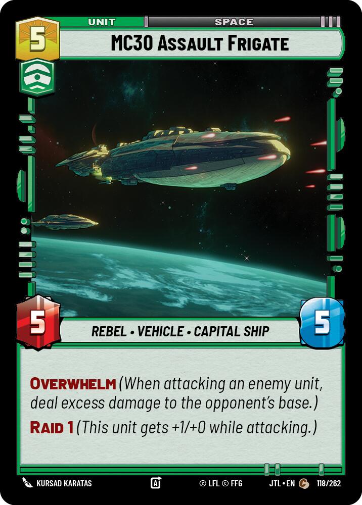 MC30 Assault Frigate (118/262) (118/262) [Jump to Lightspeed] | Galactic Gamez