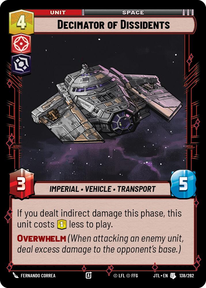 Decimator of Dissidents (138/262) (138/262) [Jump to Lightspeed] | Galactic Gamez