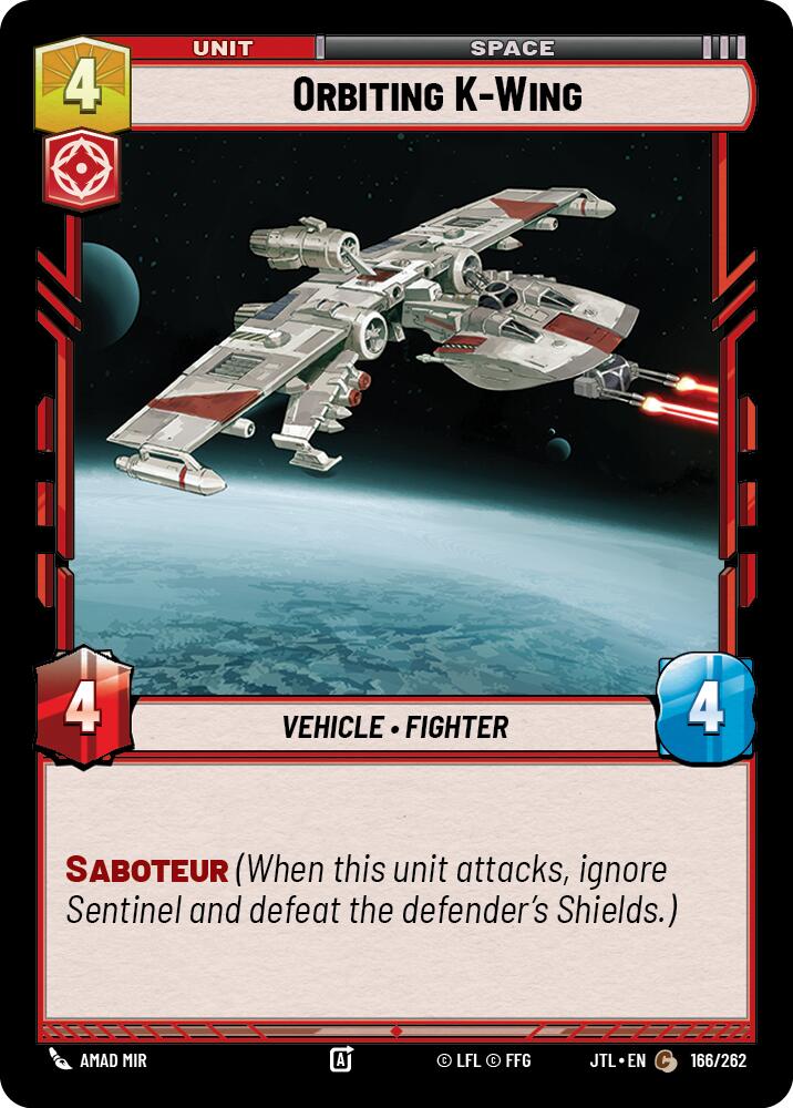 Orbiting K-Wing (166/262) (166/262) [Jump to Lightspeed] | Galactic Gamez