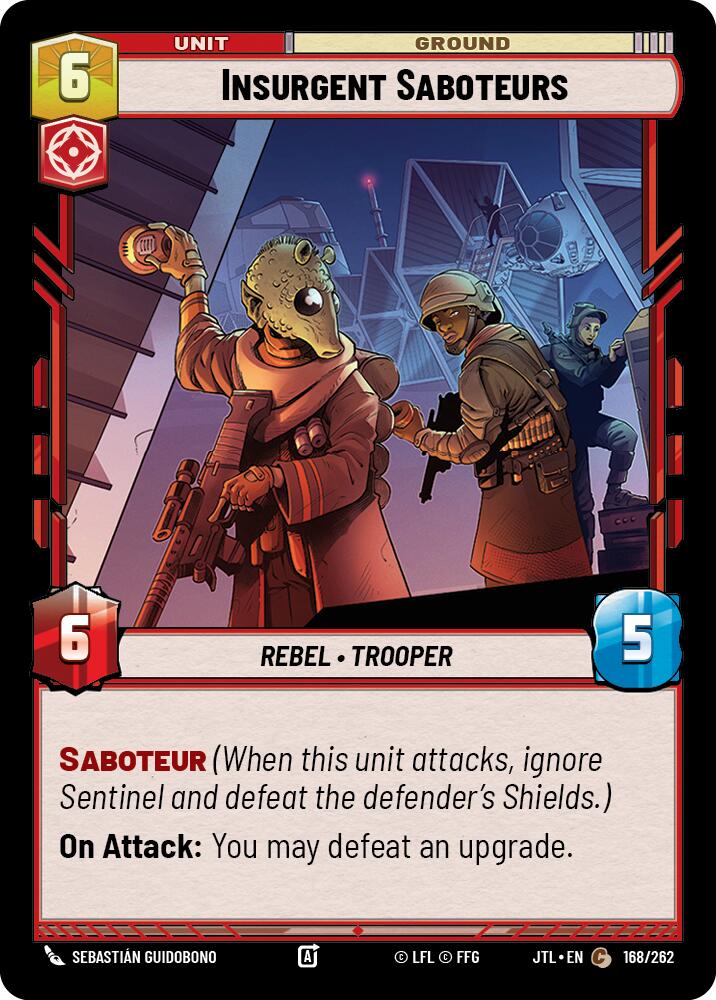Insurgent Saboteurs (168/262) (168/262) [Jump to Lightspeed] | Galactic Gamez