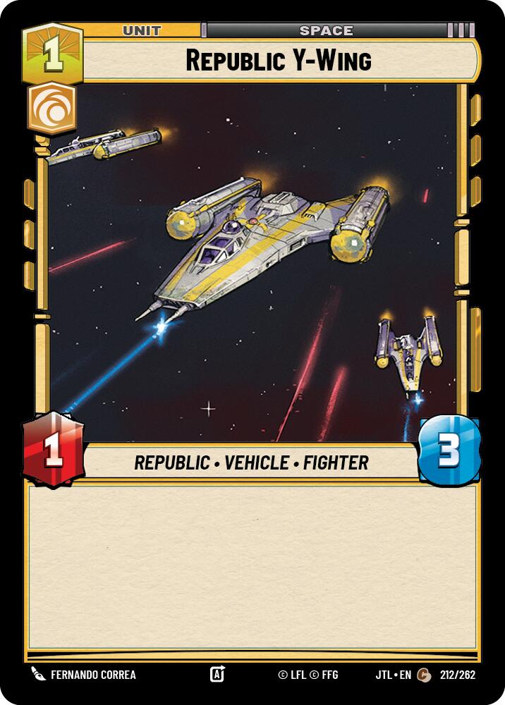 Republic Y-Wing (212/262) (212/262) [Jump to Lightspeed] | Galactic Gamez