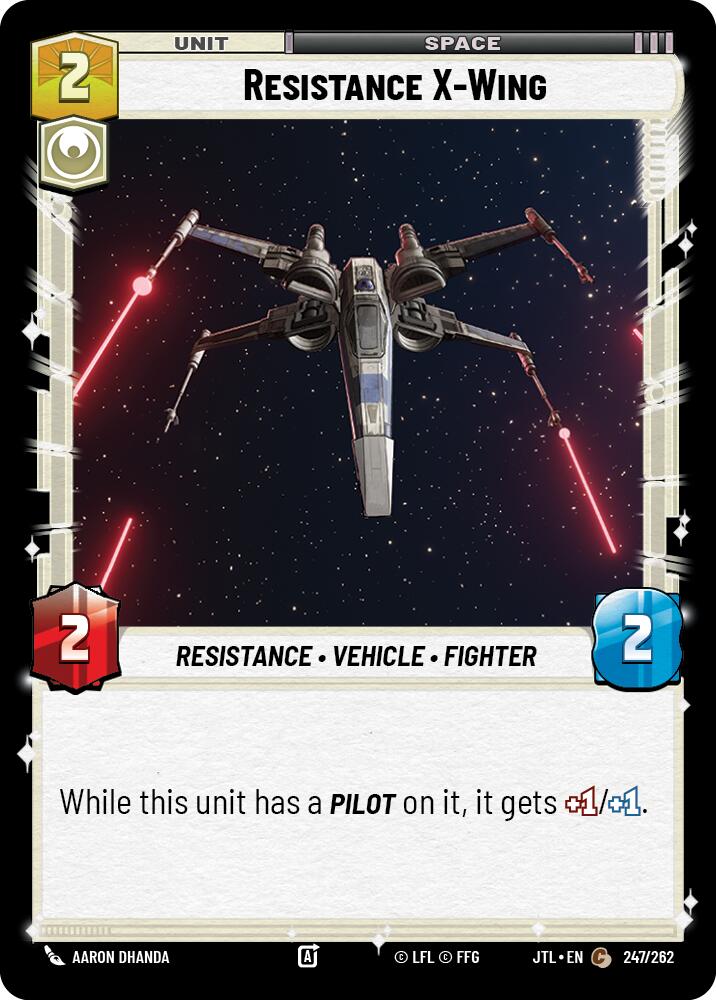 Resistance X-Wing (247/262) (247/262) [Jump to Lightspeed] | Galactic Gamez