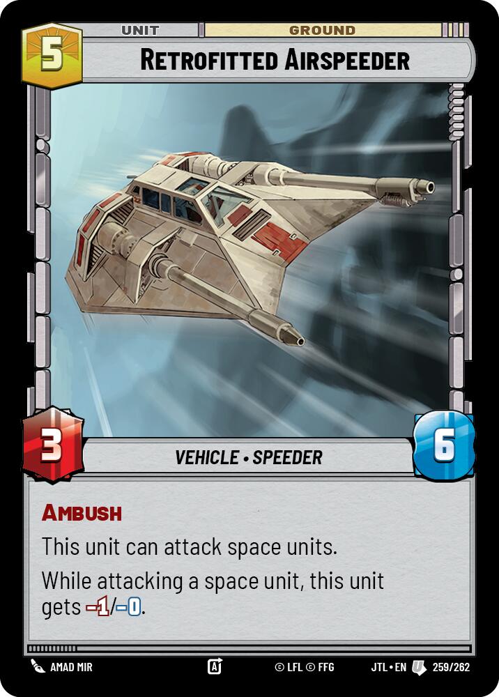 Retrofitted Airspeeder (259/262) (259/262) [Jump to Lightspeed] | Galactic Gamez
