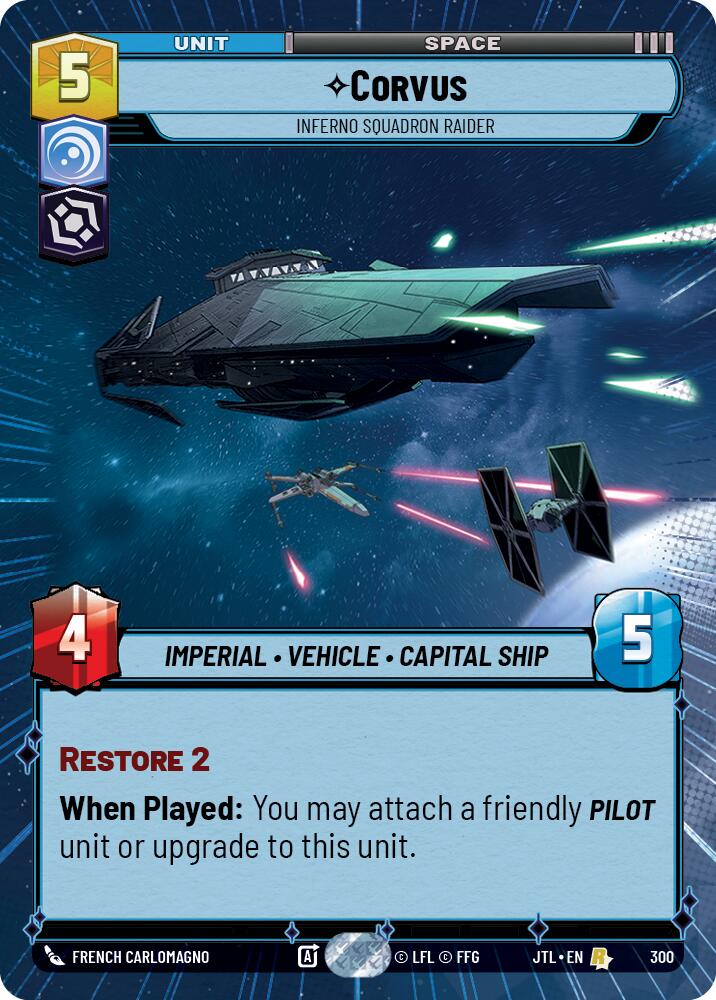 Corvus - Inferno Squadron Raider (300) (Hyperspace) (300) [Jump to Lightspeed] | Galactic Gamez