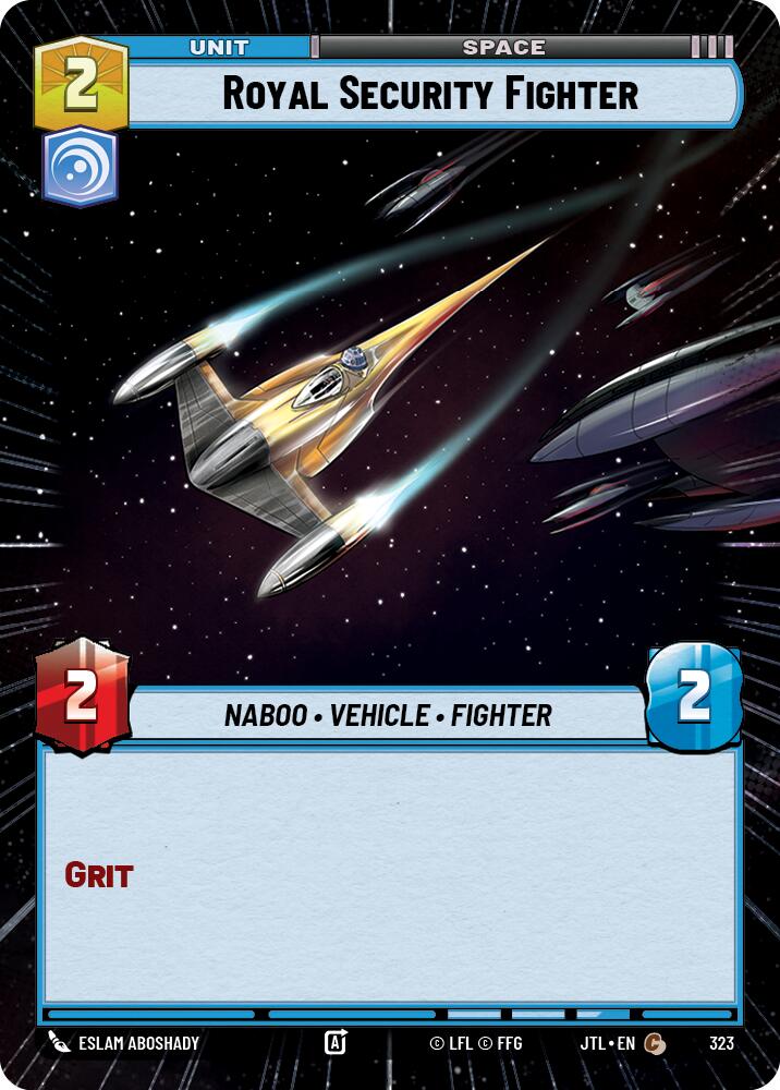 Royal Security Fighter (323) (Hyperspace) (323) [Jump to Lightspeed] | Galactic Gamez