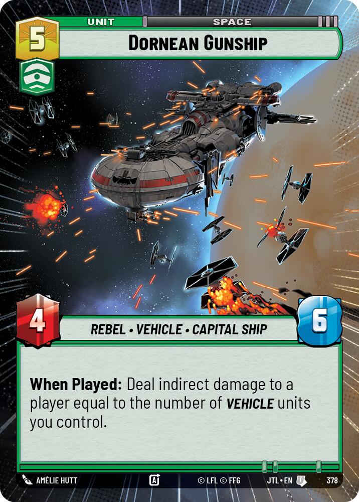 Dornean Gunship (378) (Hyperspace) (378) [Jump to Lightspeed] | Galactic Gamez