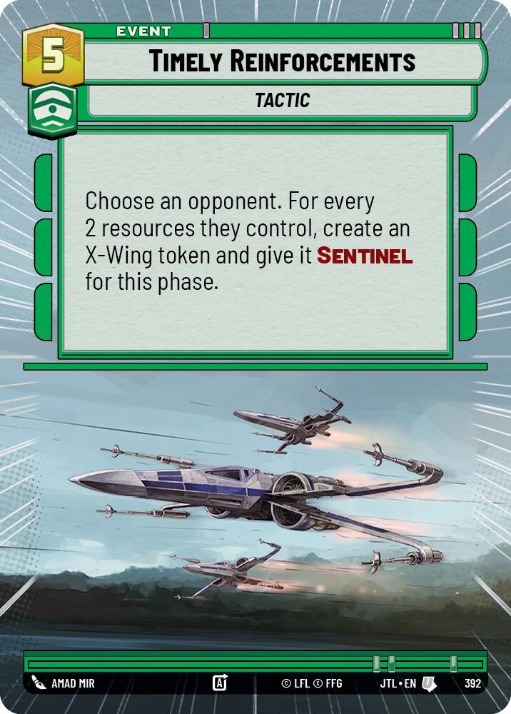 Timely Reinforcements (392) (Hyperspace) (392) [Jump to Lightspeed] | Galactic Gamez