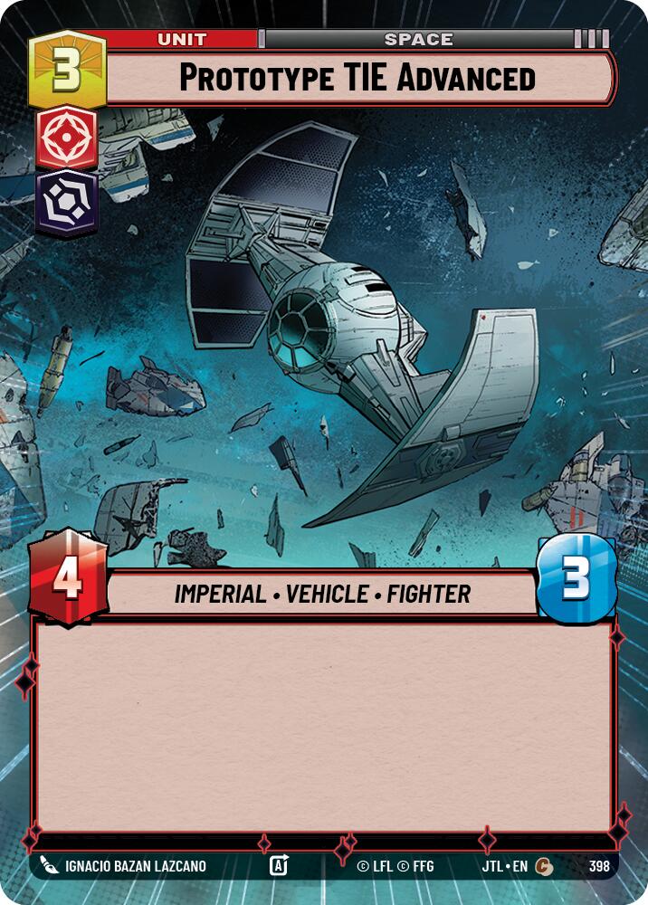 Prototype TIE Advanced (398) (Hyperspace) (398) [Jump to Lightspeed] | Galactic Gamez