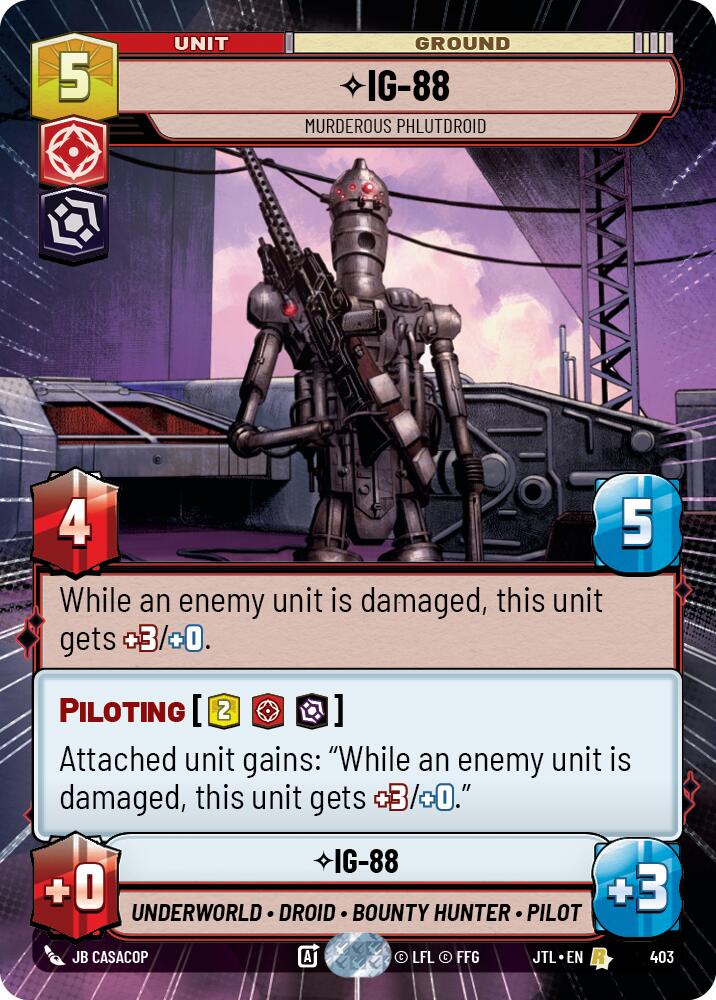 IG-88 - Murderous Phlutdroid (403) (Hyperspace) (403) [Jump to Lightspeed] | Galactic Gamez