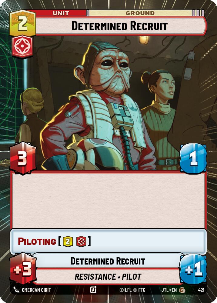 Determined Recruit (421) (Hyperspace) (421) [Jump to Lightspeed] | Galactic Gamez