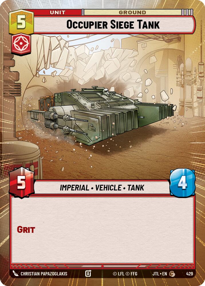 Occupier Siege Tank (429) (Hyperspace) (429) [Jump to Lightspeed] | Galactic Gamez