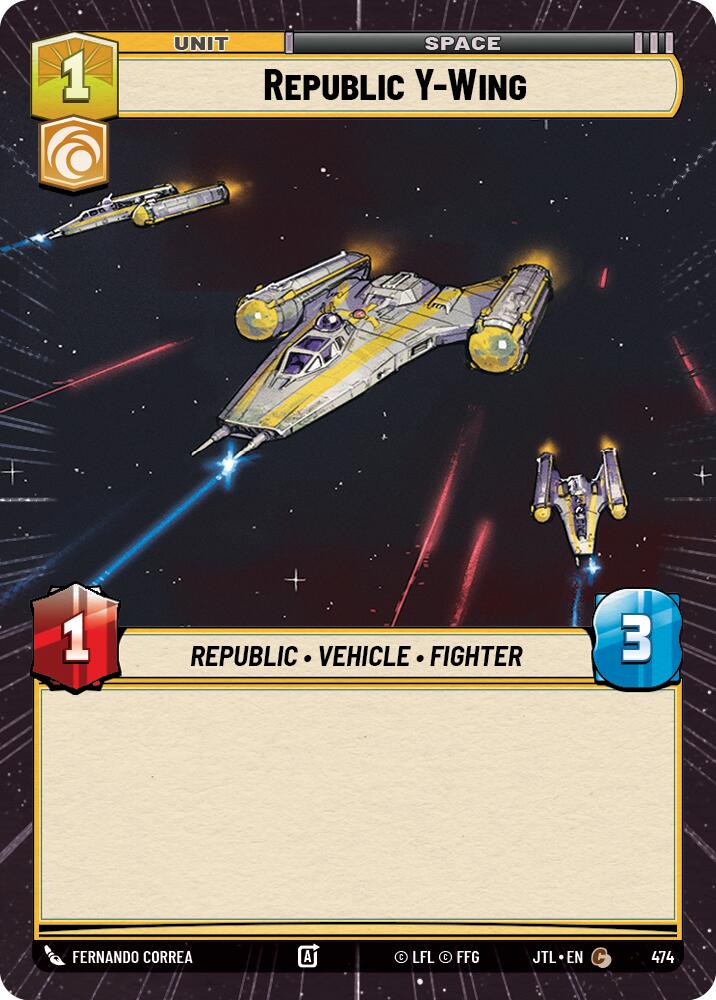 Republic Y-Wing (474) (Hyperspace) (474) [Jump to Lightspeed] | Galactic Gamez