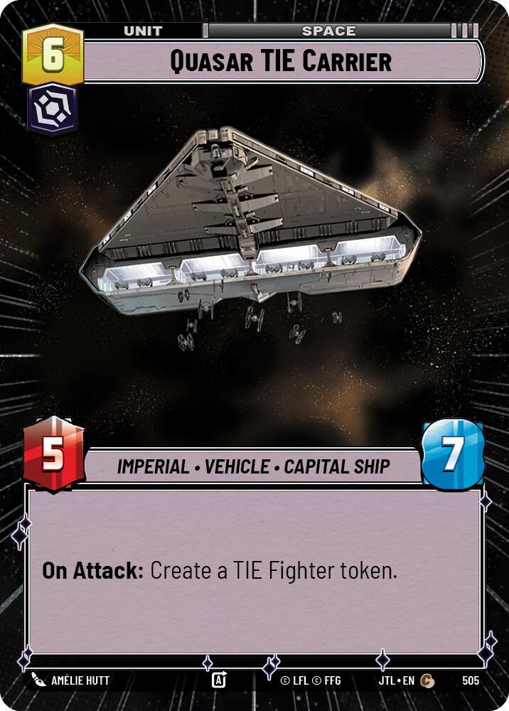 Quasar TIE Carrier (505) (Hyperspace) (505) [Jump to Lightspeed] | Galactic Gamez